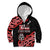 New Zealand 1840 Waitangi Day Kid Hoodie Aotearoa Haka Mask - Red Version