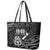 New Zealand 1840 Waitangi Day Leather Tote Bag Aotearoa Haka Mask - Black Version