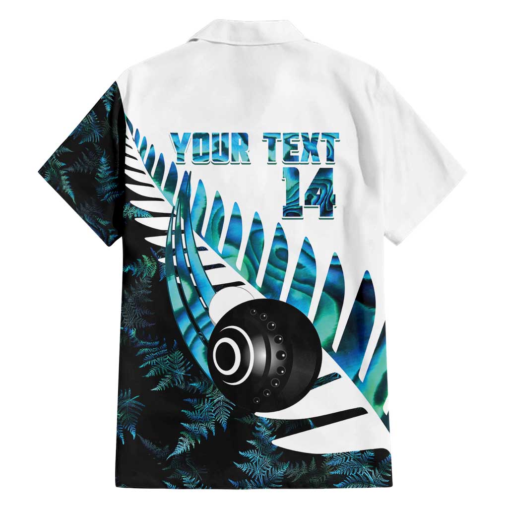 New Zealand Lawn Bowls Custom Family Matching Tank Maxi Dress and Hawaiian Shirt Aotearoa Silver Fern Paua Shell LT14 - Polynesian Pride