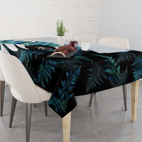 New Zealand Lawn Bowls Custom Tablecloth Aotearoa Silver Fern Paua Shell - Polynesian Pride