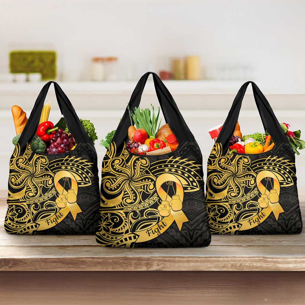 Polynesia Bone Cancer Awareness Grocery Bag Fight Warriors