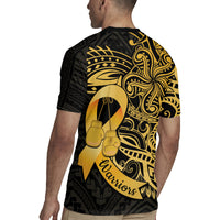 Polynesia Bone Cancer Awareness Rugby Jersey Fight Warriors