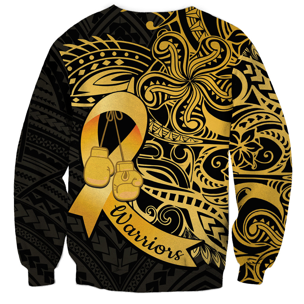 Polynesia Bone Cancer Awareness Sweatshirt Fight Warriors