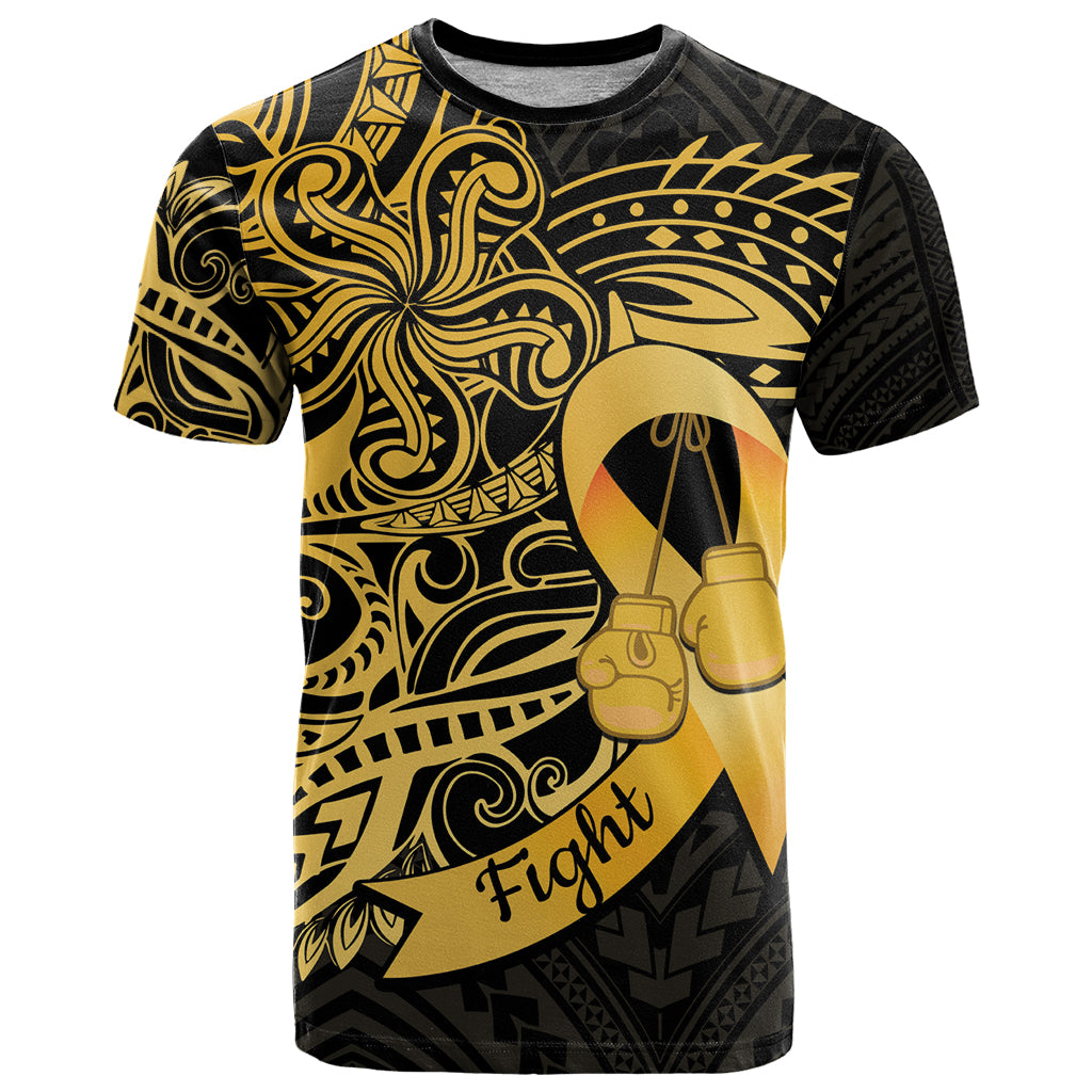 Polynesia Bone Cancer Awareness T Shirt Fight Warriors