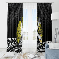 Polynesia World Lung Cancer Day Window Curtain Faith Hope Love