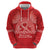 Personalised In September We Wear Red Hoodie Polynesia Blood Cancer Awareness