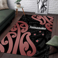 New Zealand Mangopare Tamanako Area Rug Aotearoa Maori