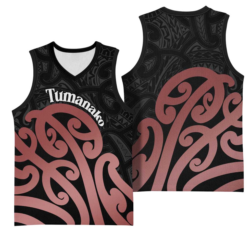 New Zealand Mangopare Tamanako Basketball Jersey Aotearoa Maori - Polynesian Pride