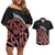 New Zealand Mangopare Tamanako Couples Matching Off Shoulder Short Dress and Hawaiian Shirt Aotearoa Maori