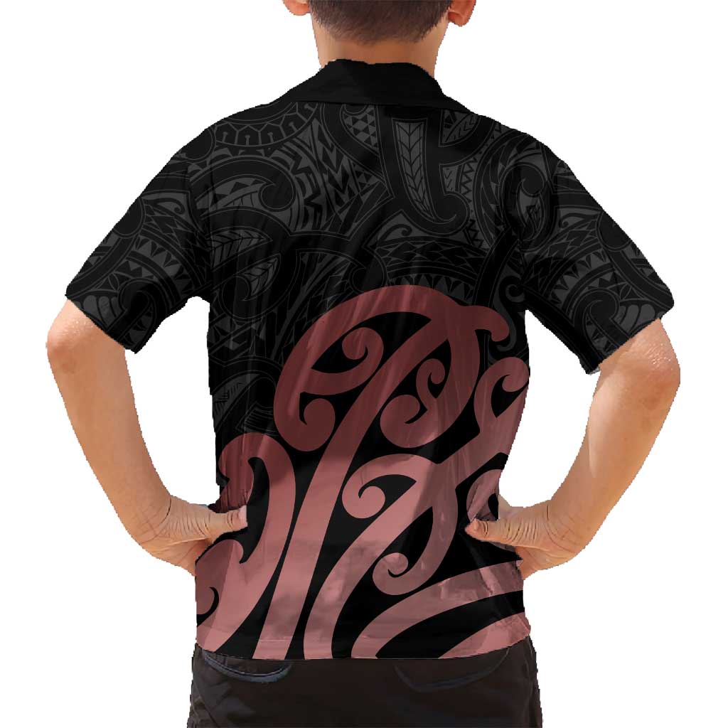 New Zealand Mangopare Tamanako Family Matching Tank Maxi Dress and Hawaiian Shirt Aotearoa Maori