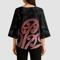 New Zealand Mangopare Tamanako Kimono Sleeve Blouse Aotearoa Maori - Polynesian Pride