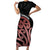New Zealand Mangopare Tamanako Short Sleeve Bodycon Dress Aotearoa Maori