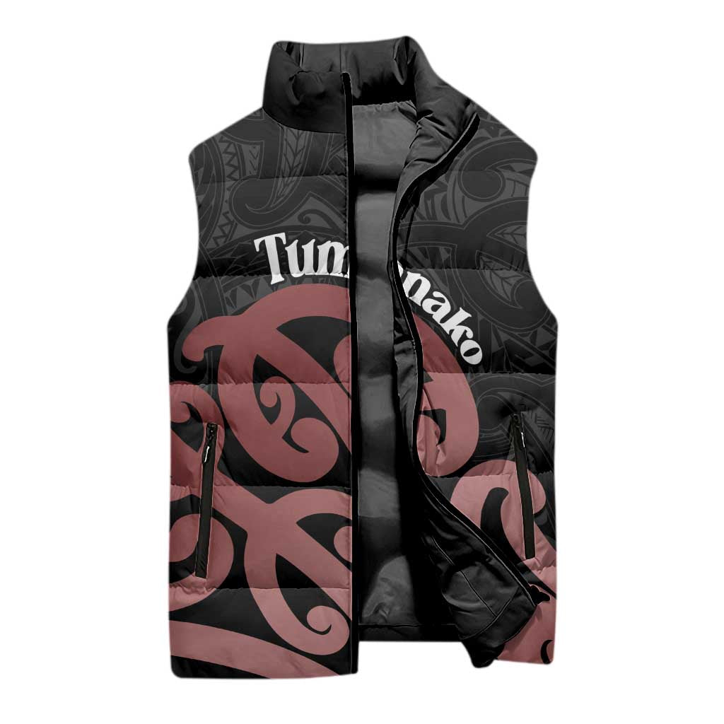 New Zealand Mangopare Tamanako Sleeveless Puffer Jacket Aotearoa Maori - Polynesian Pride