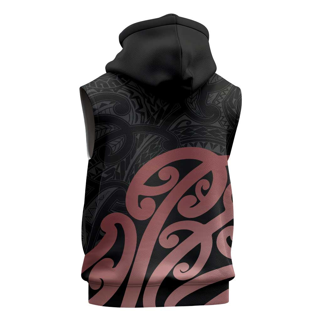 New Zealand Mangopare Tamanako Sleeveless Zip Hoodie Aotearoa Maori - Polynesian Pride