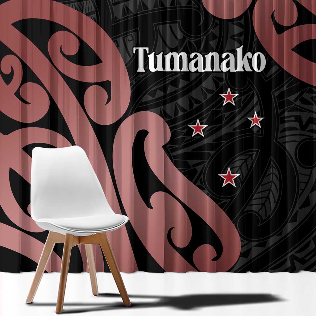 New Zealand Mangopare Tamanako Window Curtain Aotearoa Maori