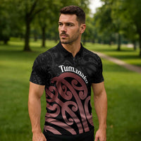 New Zealand Mangopare Tamanako Zipper Polo Shirt Aotearoa Maori - Polynesian Pride