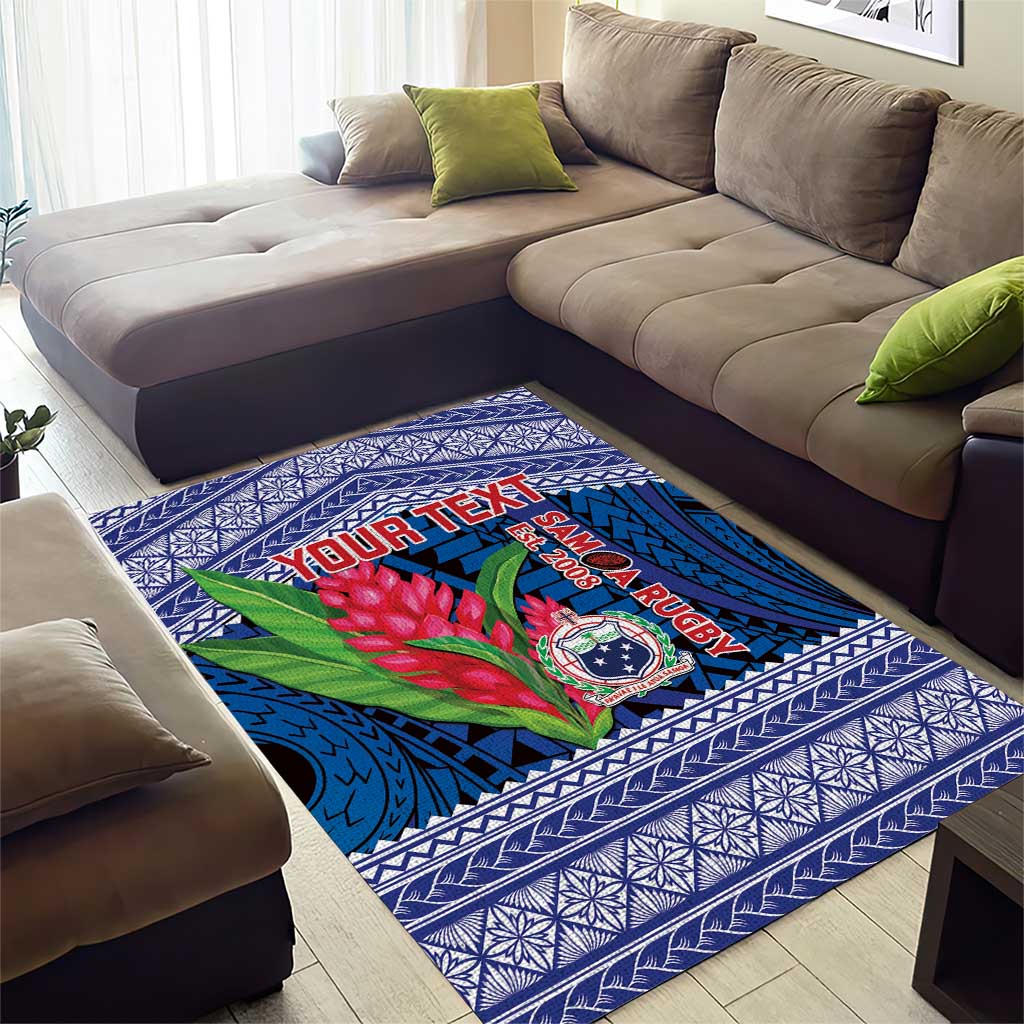 Custom Samoa Rugby Area Rug 2024 Go Champions Samoan Gingers