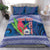 Custom Samoa Rugby Bedding Set 2024 Go Champions Samoan Gingers