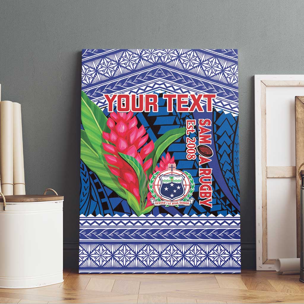 Custom Samoa Rugby Canvas Wall Art 2024 Go Champions Samoan Gingers