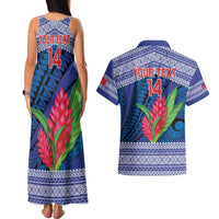 Custom Samoa Rugby Couples Matching Tank Maxi Dress and Hawaiian Shirt 2024 Go Champions Samoan Gingers