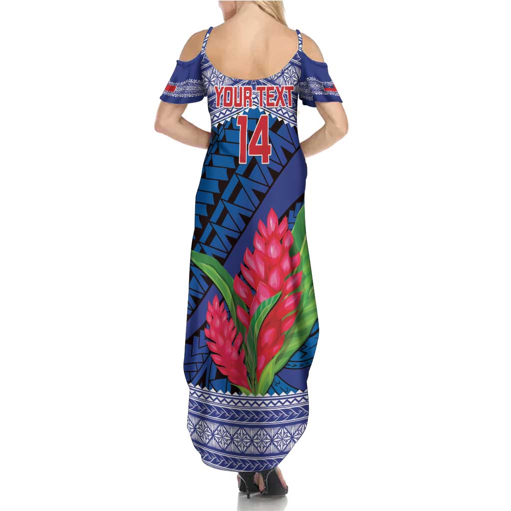 Custom Samoa Rugby Family Matching Summer Maxi Dress and Hawaiian Shirt 2024 Go Champions Samoan Gingers