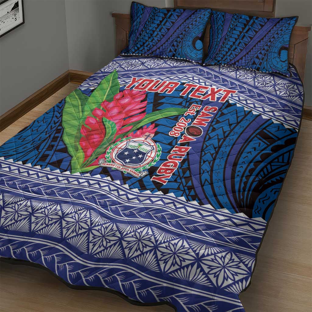 Custom Samoa Rugby Quilt Bed Set 2024 Go Champions Samoan Gingers