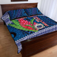 Custom Samoa Rugby Quilt Bed Set 2024 Go Champions Samoan Gingers