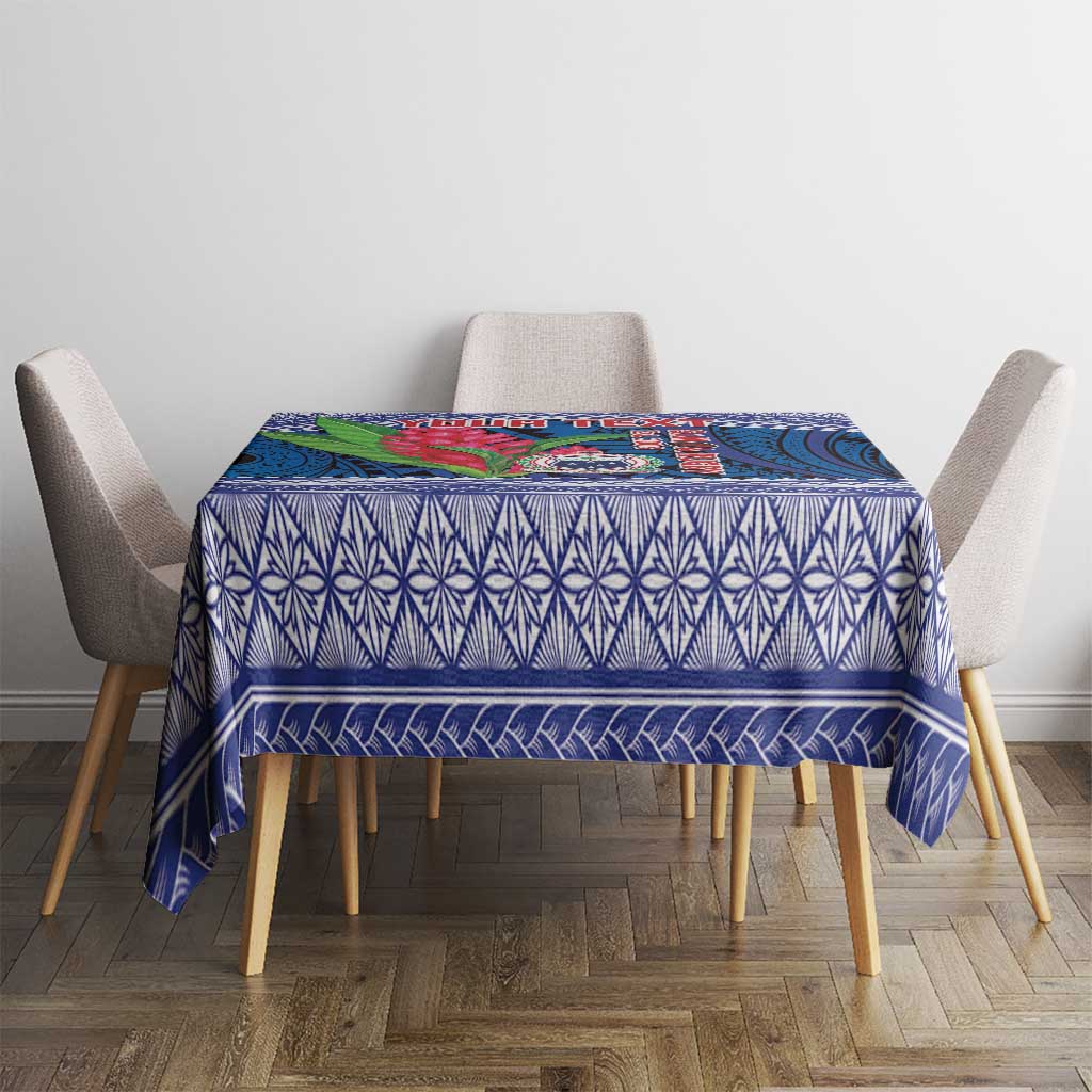Custom Samoa Rugby Tablecloth 2024 Go Champions Samoan Gingers