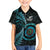 New Zealand Archery Family Matching Off The Shoulder Long Sleeve Dress and Hawaiian Shirt Aotearoa Silver Fern Maori - Polynesian Pride