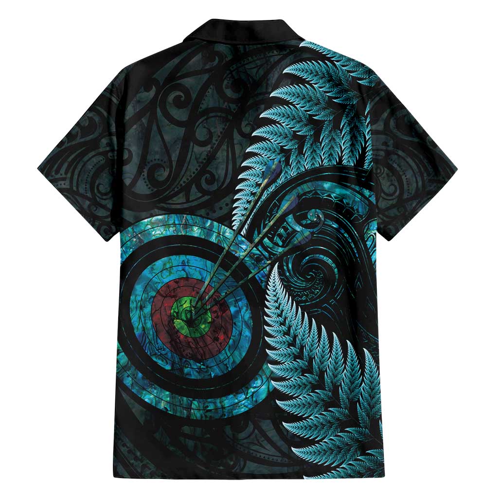 New Zealand Archery Family Matching Puletasi and Hawaiian Shirt Aotearoa Silver Fern Maori LT14 - Polynesian Pride