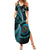 New Zealand Archery Family Matching Summer Maxi Dress and Hawaiian Shirt Aotearoa Silver Fern Maori - Polynesian Pride