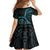 New Zealand Archery Family Matching Tank Maxi Dress and Hawaiian Shirt Aotearoa Silver Fern Maori - Polynesian Pride