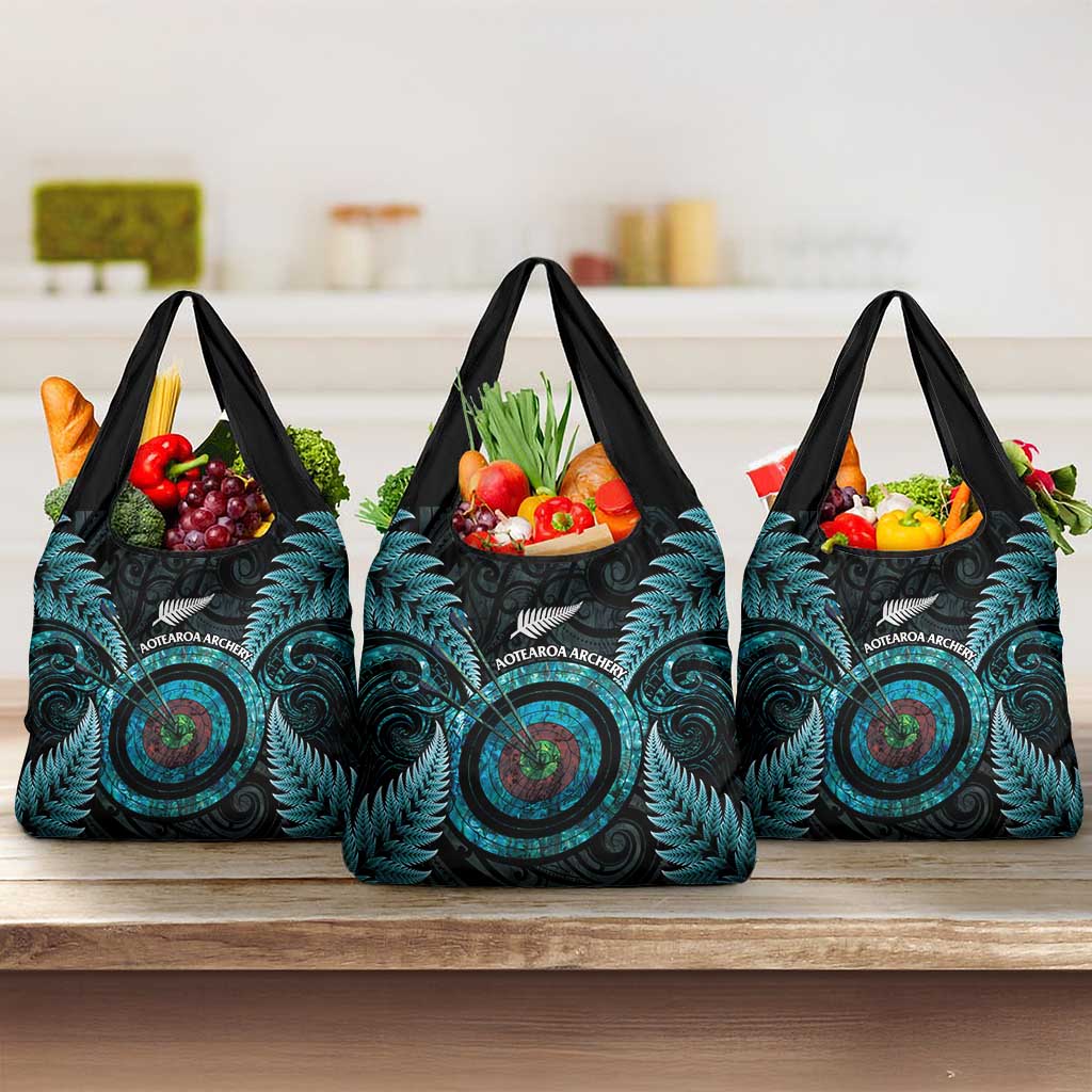 New Zealand Archery Grocery Bag Aotearoa Silver Fern Maori - Polynesian Pride