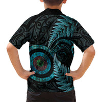 New Zealand Archery Kid Hawaiian Shirt Aotearoa Silver Fern Maori - Polynesian Pride