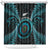 New Zealand Archery Shower Curtain Aotearoa Silver Fern Maori - Polynesian Pride
