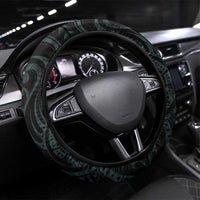 New Zealand Archery Steering Wheel Cover Aotearoa Silver Fern Maori - Polynesian Pride