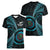 New Zealand Archery Women V-Neck T-Shirt Aotearoa Silver Fern Maori - Polynesian Pride