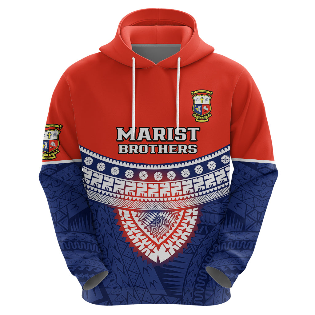 Fiji School Hoodie Marist Brothers Fijian Tapa Pattern LT14 - Polynesian Pride