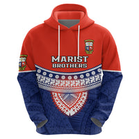 Custom Fiji School Hoodie Marist Brothers Fijian Tapa Pattern LT14 - Polynesian Pride