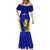 Fiji School Mermaid Dress Ratu Kadavulevu Heron With Fijian Tapa LT14 - Polynesian Pride