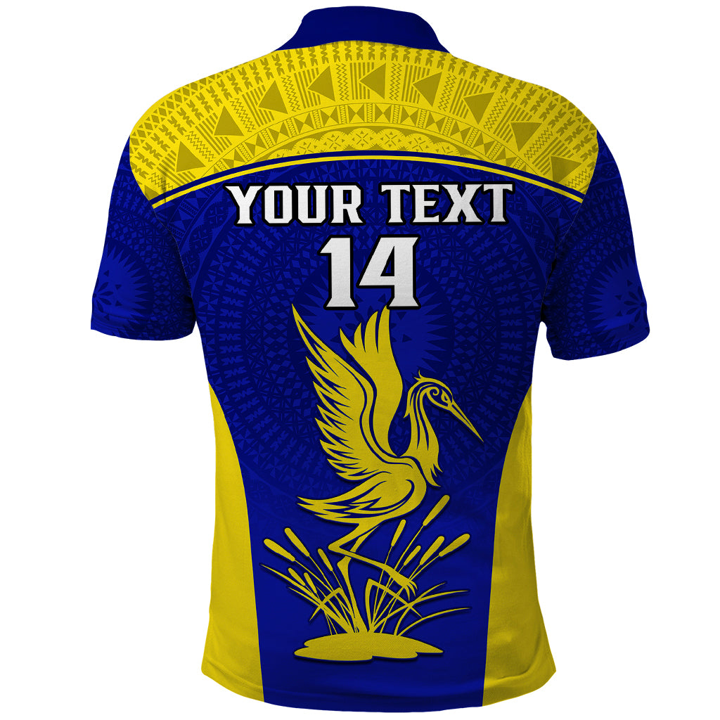 Custom Fiji School Polo Shirt Ratu Kadavulevu Heron With Fijian Tapa LT14 - Polynesian Pride