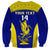 Custom Fiji School Sweatshirt Ratu Kadavulevu Heron With Fijian Tapa LT14 - Polynesian Pride
