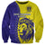 Custom Fiji School Sweatshirt Suva Grammar Lions With Fijian Tapa LT14 Unisex Gold - Polynesian Pride