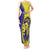 Custom Fiji School Tank Maxi Dress Suva Grammar Lions With Fijian Tapa LT14 Women Gold - Polynesian Pride