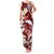 Blood Gold Polynesia Family Matching Tank Maxi Dress and Hawaiian Shirt Polynesian Frangipani With Sea Turtles