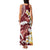 Blood Gold Polynesia Family Matching Tank Maxi Dress and Hawaiian Shirt Polynesian Frangipani With Sea Turtles