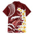 Blood Gold Polynesia Hawaiian Shirt Polynesian Frangipani With Sea Turtles