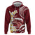 Blood Gold Polynesia Hoodie Polynesian Frangipani With Sea Turtles