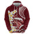 Blood Gold Polynesia Hoodie Polynesian Frangipani With Sea Turtles