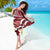 Blood Gold Polynesia Sarong Polynesian Frangipani With Sea Turtles